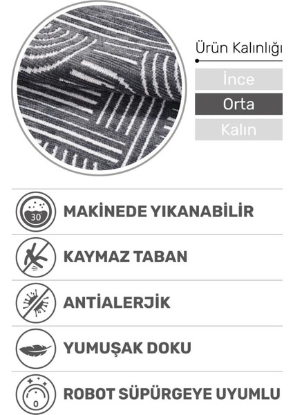 Revna Yuvarlak Halı | Yıkanabilir, Kaymaz Taban, Modern Salon ve Mutfak Halısı fiyatları