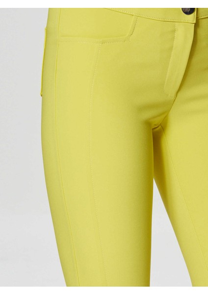 Kısa Paça Kadın Pantolon Küf Sarısı Y9912029_262 fırsatları