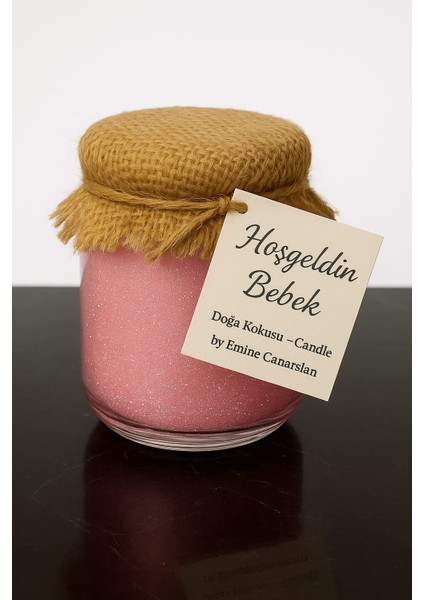 Hediyelik Hoşgeldin Bebek Mum