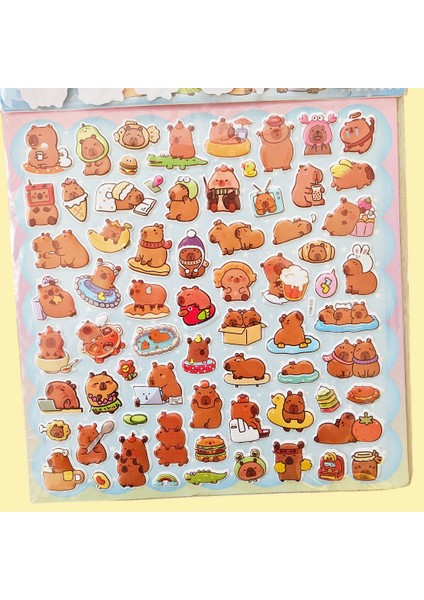 Disney Capy Bara 2 Sayfa 3D Büyük Boy Kabartma Sticker (Boyama Sayfalı) fiyatları