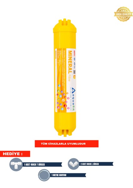 Mineral Filtre Su Arıtma Cihazı Filtresi (Tüm Cihazlarla Uyumludur)