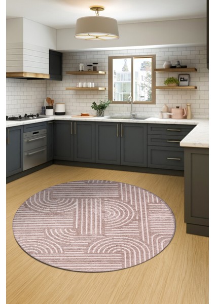 Revna Yuvarlak Halı | Yıkanabilir, Kaymaz Taban, Modern Salon ve Mutfak Halısı modelleri