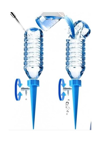 Ayarlanabilir Vanalı Çiçek Sulama Aparatları (4 Adet) fırsatları