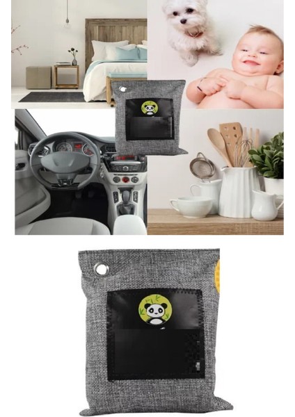 Hava Temizleme Torbası 100G Araba- Dolap- Banyo- Evcil Hayvan Koku Giderici- Bambu Kömür Koku Emici