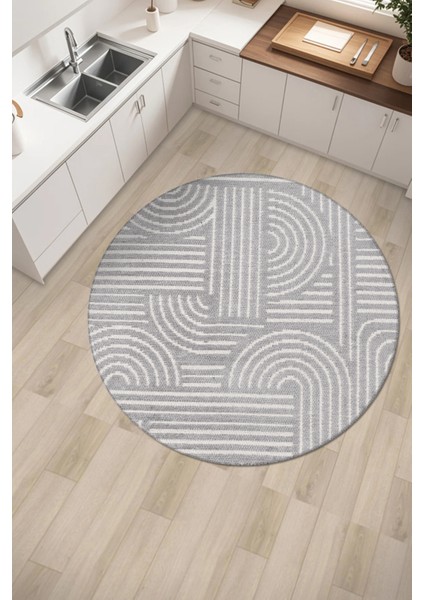 Revna Yuvarlak Halı | Yıkanabilir, Kaymaz Taban, Modern Salon ve Mutfak Halısı modelleri