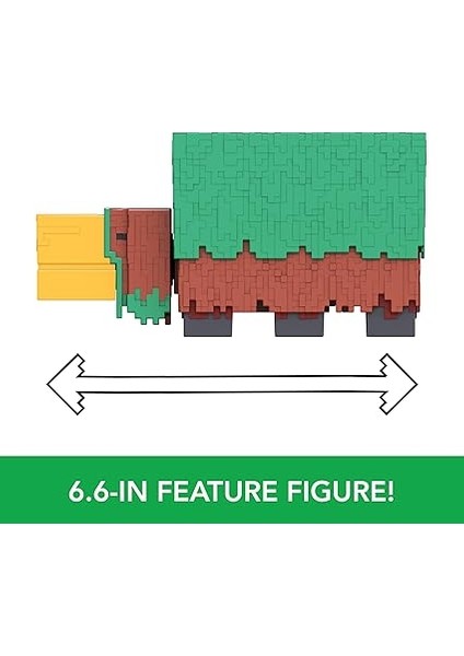 Minecraft Sniffer Aksiyon Figürü, Oyuna Doğru Sesler ve Pikselli Tasarımlı 3,25 Inç Ölçekli modelleri