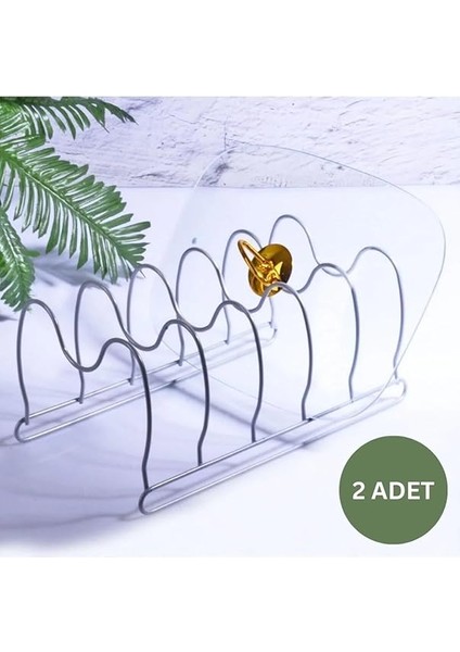 2'li Tava ve Tencere Kapağı Düzenleyici Mutfak Dolap ve Çekmece Organizeri 5 Bölmeli Mat Metal modelleri