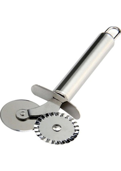 Çelik Hamur Ruleti 2'li Pizza Hamur Kesici