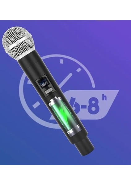 Kablosuz Karaoke Mikrofonu 6.35MM Amfi Hoparlör Için 600 Hz Ila 800 Khz Çok Amaçlı Tak ve Çalıştır Kablosuz Mikrofon Dış Mekan Için WN06 (Ciftli-Wn-06) modelleri