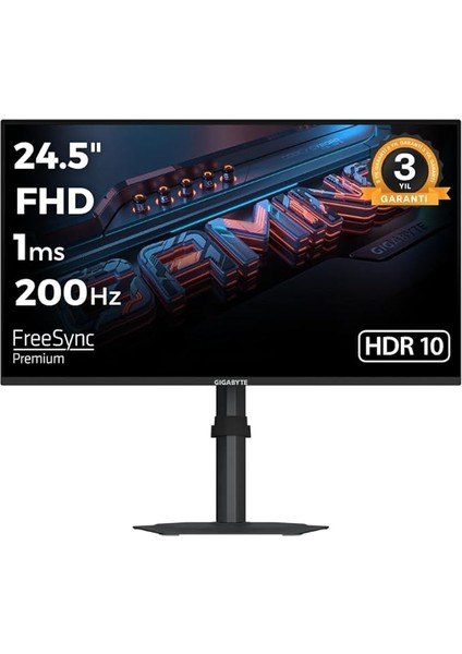 G25F2 24.5 1920X1080 Fhd 200Hz 1ms HDMI Dp HDR10 Freesync Premium IPS Gaming Monitör