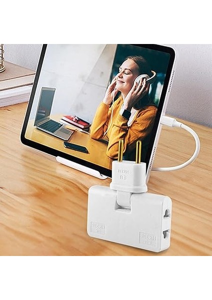 Priz Yassı Adaptör | 2 Uçlu Döner Çıkış Adaptörü | 180 Derece Dönen Kafa ile Seyahat Avrupa Fiş Adaptörü Güç Dönüştürücü fiyatları