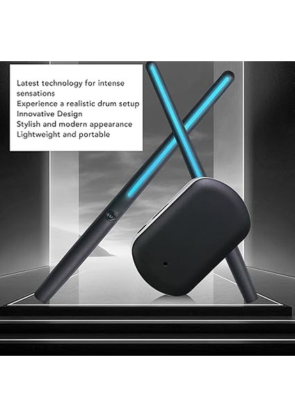Elektronik Hava Seti, Hassas Sensörlere Sahip Taşınabilir Elektrikli Davullar, Hava Çubukları, Yeni Başlayanlar Için Çoklu Modlar Hafif ve Şık Tasarım indirimleri