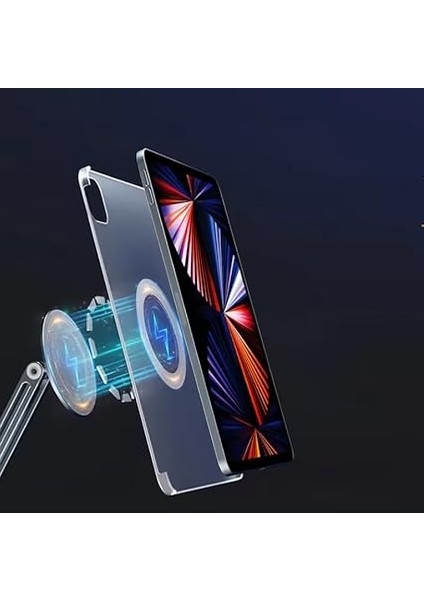 Sınıfının En Profesyoneli ve En Güçlüsü 3 Eklemli Manyetik Tablet ve Telefon Tutucu Masa Kenarına Sıkıştırmalı Güçlü Gövde Yüksekliği Ayarlanabilir Alüminyum Stand Silver C67 fırsatları