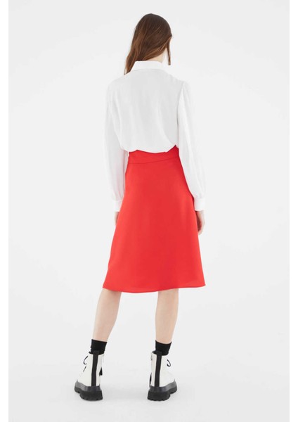 Piliseli Etek Kırmızı K2115044_006 fırsatları