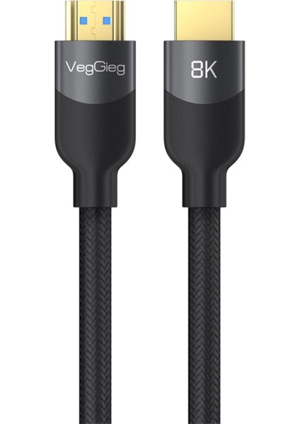 Premium 8k 60Hz 4K 120Hz Hdcp Arc Hdr Örgülü HDMI 2.1 Kablo 5 Metre