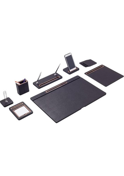 Office Pera Deri Sümen Takımı 8 Parça Kapaklı Model indirimleri