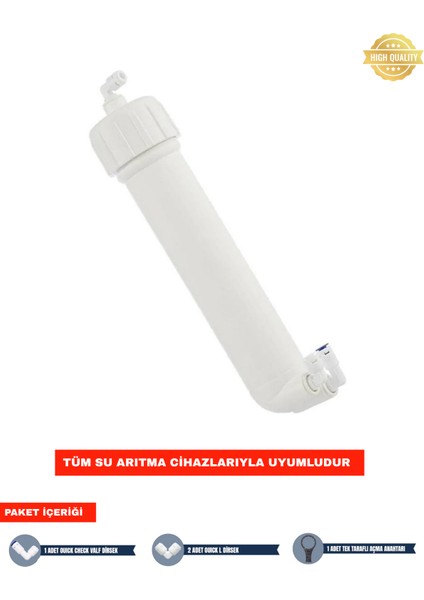 Su Arıtma Cihazı Membran Housing Filtre Kabı (Boş) - Açma Anahtarı Hediyeli