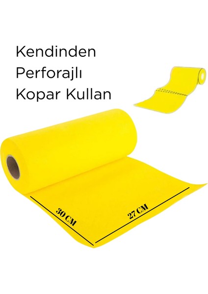 1 Adet 10'lU Rulo %100 Mikrofiber Kopar Kullan Çok Amaçlı Temizlik Bezi - Ekonomik ve Pratik Hijyen fiyatları