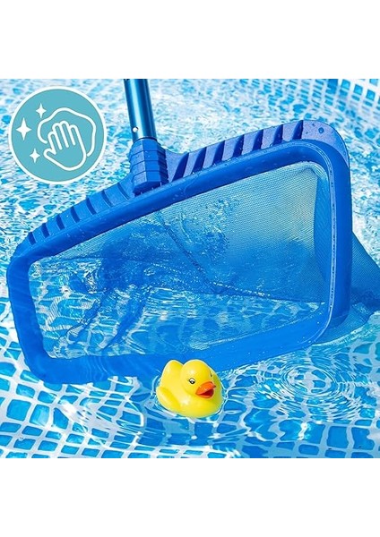 Deluxe Havuz Kepçesi I Ince Ilmekli Derin Ağlı Zemin Kepçesi I Derin Kepçe I Ekstra Sağlam Plastik Çerçeve I Havuz Aksesuarı Kepçe fiyatları