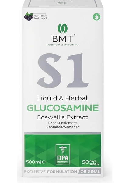 S1 Glukozamin, Likit & Bitkisel Glukozamin ve Akgünlük Ekstresi 500 ml fiyatları