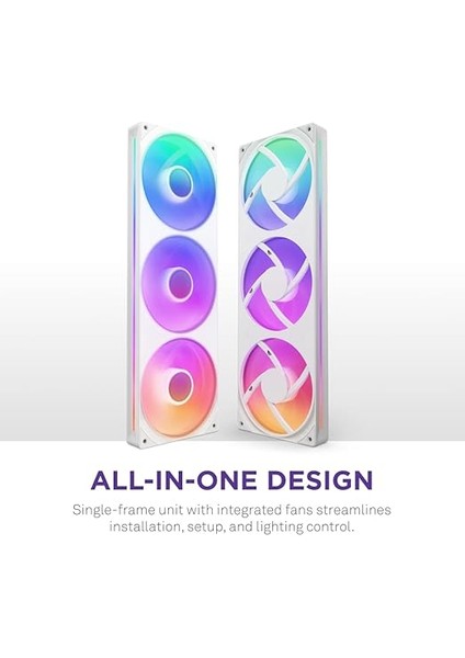 F360 Rgb Core – 360 mm Tekli Çerçeve Fan Ünitesi 3 x 120 mm Rgb Fanlı – Devir Sayısı ve Aydınlatma Kontrolü – Yüksek Statik Basınç ve Hava Akımı – Fan Başına 8 Argb LED – Beyaz fiyatları