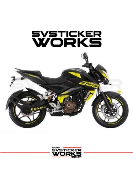Bajaj NS200 Sticker Set Takım 16+ Parça Ürün Renk