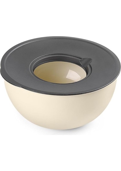 Rendeli Karıştırma ve Saklama Kabı Büyük Boy Vakum Kapaklı Vichys Beyaz indirimleri