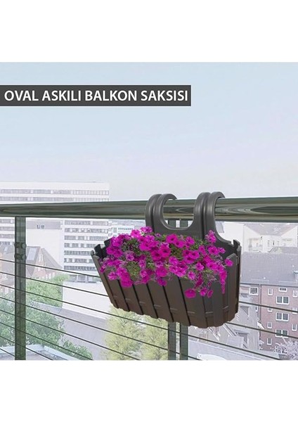 Akasya Çift Askılı Saksı, 30 cm Sarı Çit Balkon Saksı fırsatları