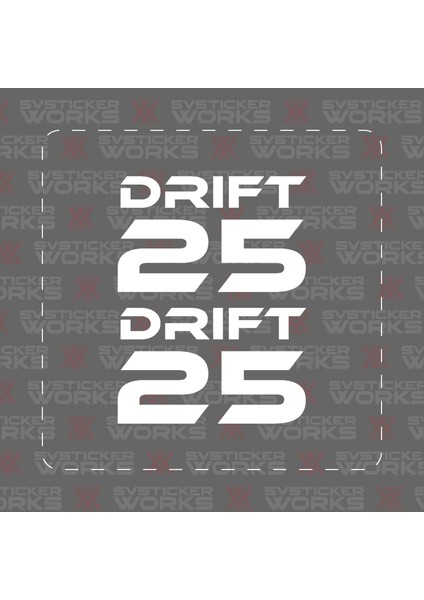 Mondial Drift L 25 Yan Grenaj Sticker Modeli Tarz Sticker Drıft 25 fiyatları