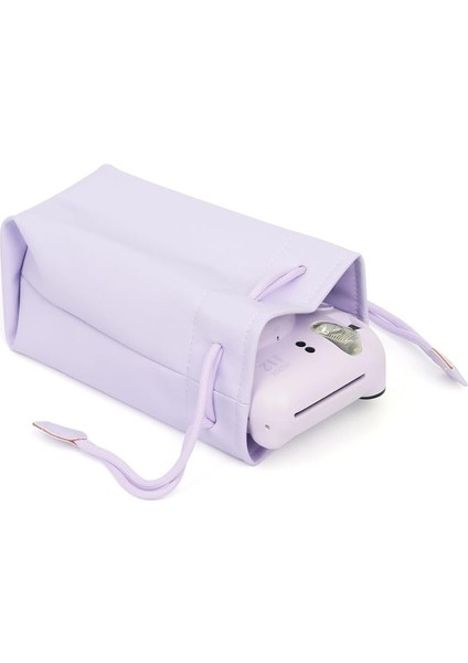 Instax Mini 12 11 10 9 ve Tüm Instax Mini Makineler ile Uyumlu Büzgülü Kılıf Mor fiyatları
