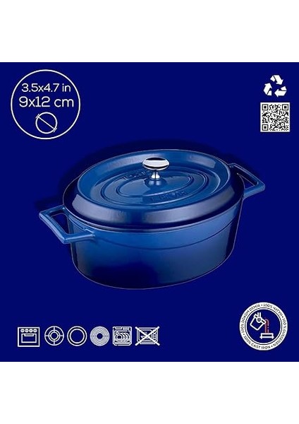 Metal Oval Mini Tencere, Mavi fırsatları