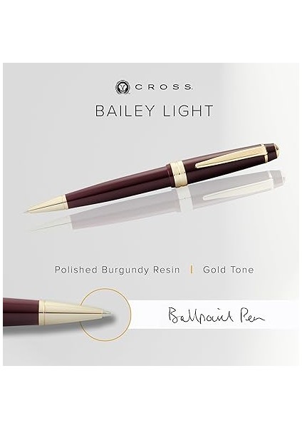 Bailey Light Tükenmez Kalem (Çizgi Kalınlığı F, Yazı Rengi: Siyah, Hediye Paketi Dahil), Altın Renkli Menteşeli Kırmızı Boya fiyatları