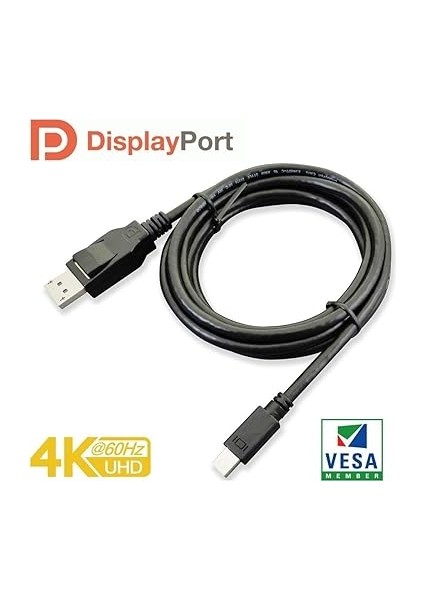 Dp 1.2 Vesa Sertifikalı Thunderbolt2 Destekli Mini Displayport To Displayport Kablo - 2m (ENTMDP1220) modelleri