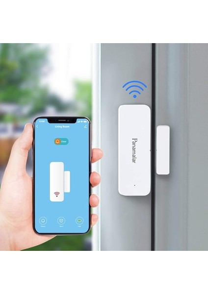 Kablosuz Kapı Pencere Sensörü, Düşük Enerji Kapı ve Pencere Alarmı, Alexa/google Assistant ile Uyumlu, Otomatik Algılama Kapılar, Pencereler ve Dolaplar, Daireler ve Ofisler Için Uygundur