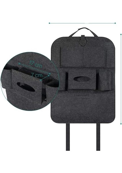 Araba Koltuk Arkası Düzenleyici Bagaj Düzenleyici Eşya Organizer Keçe Çanta Kılıf Oto Araç Içi Aksesuar Koruyucu Kılıfı Arac Aksesuari Otomobil Aksesuarları fırsatları