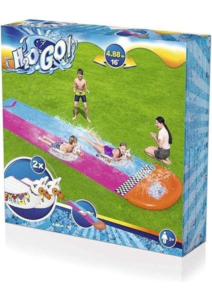 H2OGO! Llama Rama Çift Yarış Su Kaydırağı 4,88 M modelleri