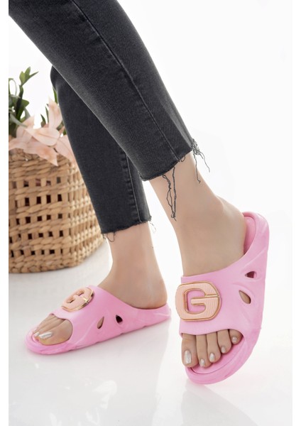 Kadın Terlik Kaydırmaz Su Geçirmez Şık Ev Dışarı Plaj Yazlık Günlük Terlik