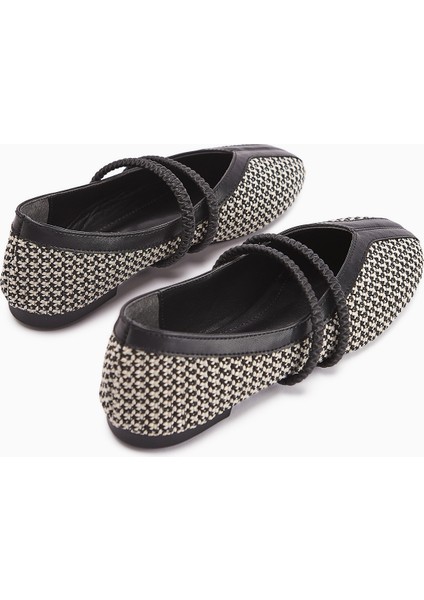 Gwen Siyah Lastik Detaylı Kadın Babet indirimleri