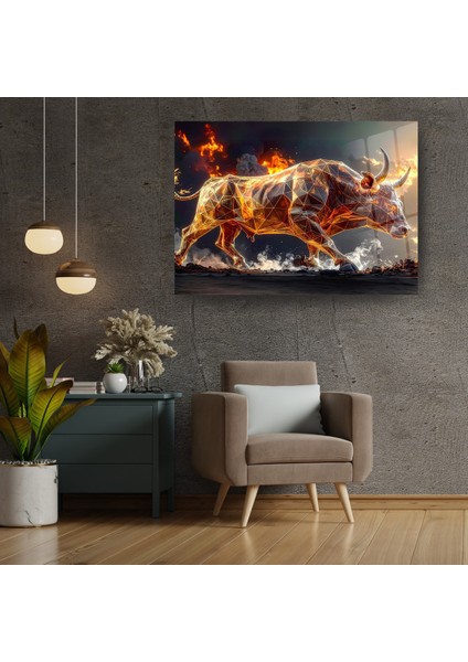 Cam Tablo: Ateşli Boğa