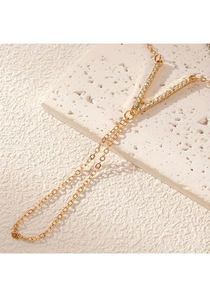 Helena Altın Kaplama V Taş Kaplamalı Parlak Kadın Şahmeran modelleri