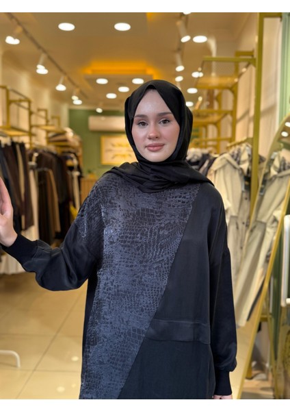 3005 Jakar Desenli Asimetrik Cupra Tunik fiyatları