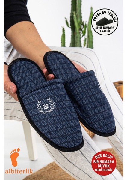 Erkek Ev Terliği Misafir Terliği Çeyiz Bohça Terliği Damat Terliği Kışlık Erkek Ev Terlik