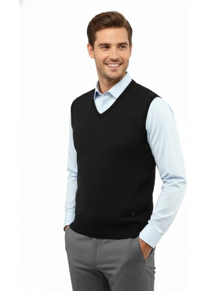 Erkek V Yaka Süveter Çelik Örgü Regular Kalıp 5201H BGL-ST04842 fiyatları