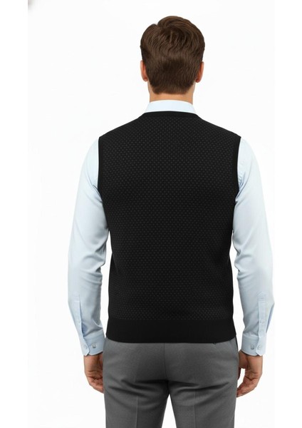 Erkek V Yaka Süveter Çelik Örgü Regular Kalıp 5201H BGL-ST04842 modelleri