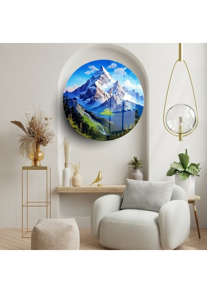 Yuvarlak Cam Tablo: “sessiz Yansıma”