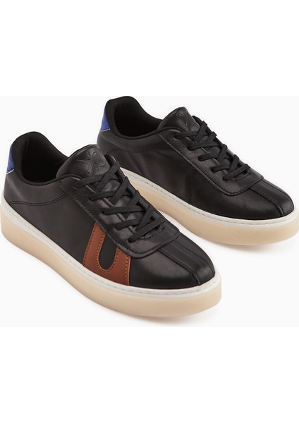 Eddie Hakiki Deri Siyah Pudra Sneaker Kadın Ayakkbı fırsatları