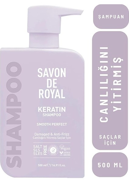 De Royal Miracle Şampuan 500 ml | Canlılığını Yitirmiş Saçlar | Pürüzsüz Etkili | Keratin Yağı | Tuz Içermez fiyatları