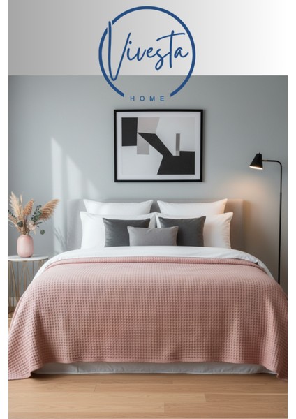 %100 Pamuk 200X230 Çift Kişilik Waffle Pike – Yumuşak, Nefes Alan, Şık ve Hafif Pike modelleri