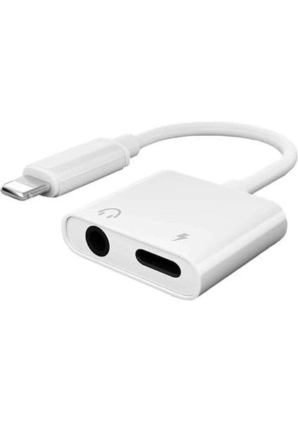 4420 Lightning 3.5mm Kulaklık Şarj Çevirici Dönüştürücü Çoklayıcı, Iphone 7-8 -11 Max Plus