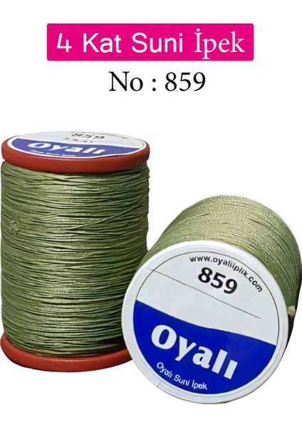 Oyalı 4 Kat Suni Ipek Iplik Iğne Oyası Boncuk Ipi Tığ Oyası NO:859